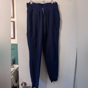 Jaanuu Navy Blue Scrub Pants